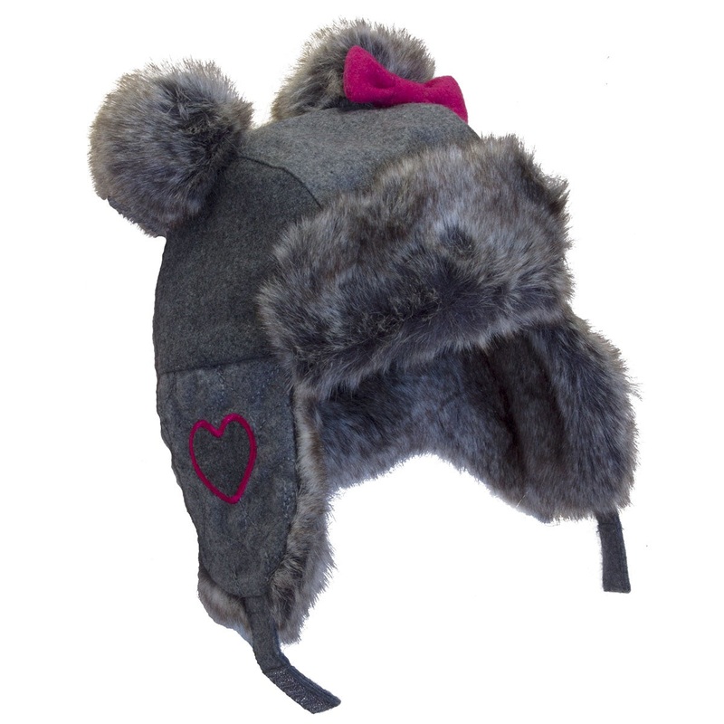 Pom Trapper Hat – Grey