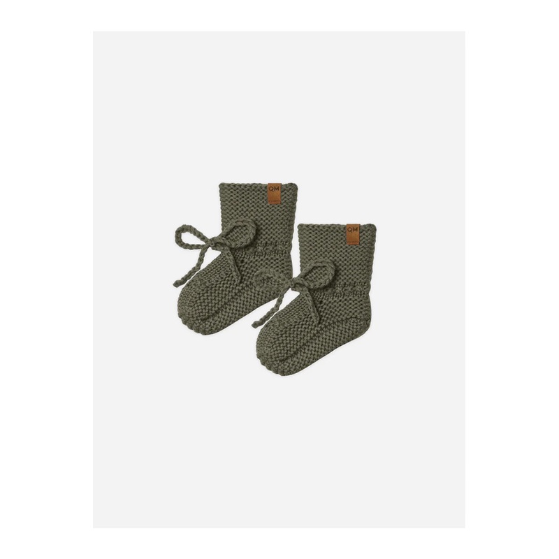 Quincy Mae Knit Booties – Forest