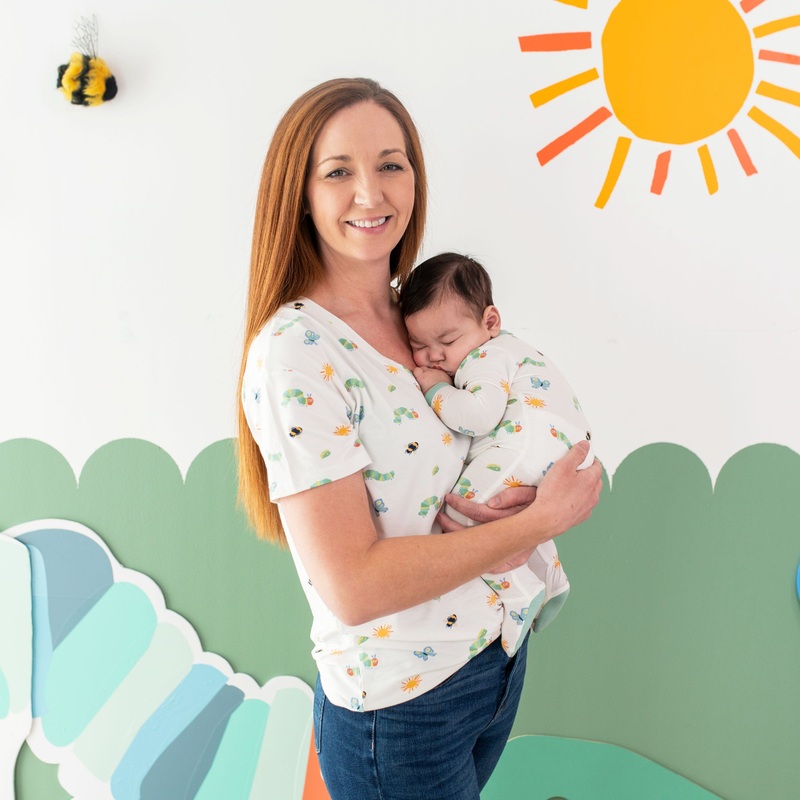 Womens Relaxed Fit V-Neck in The Very Hungry Caterpillar and Friends