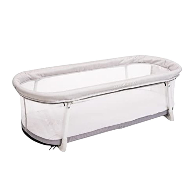 Baby Delight Snuggle Nest Portable Infant Bassinet, Driftwood Grey