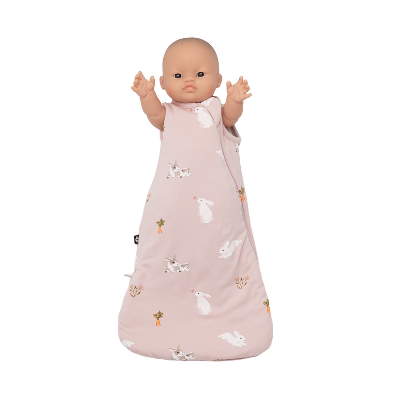 Baby Doll Sleep Bag in Blush Rabbit