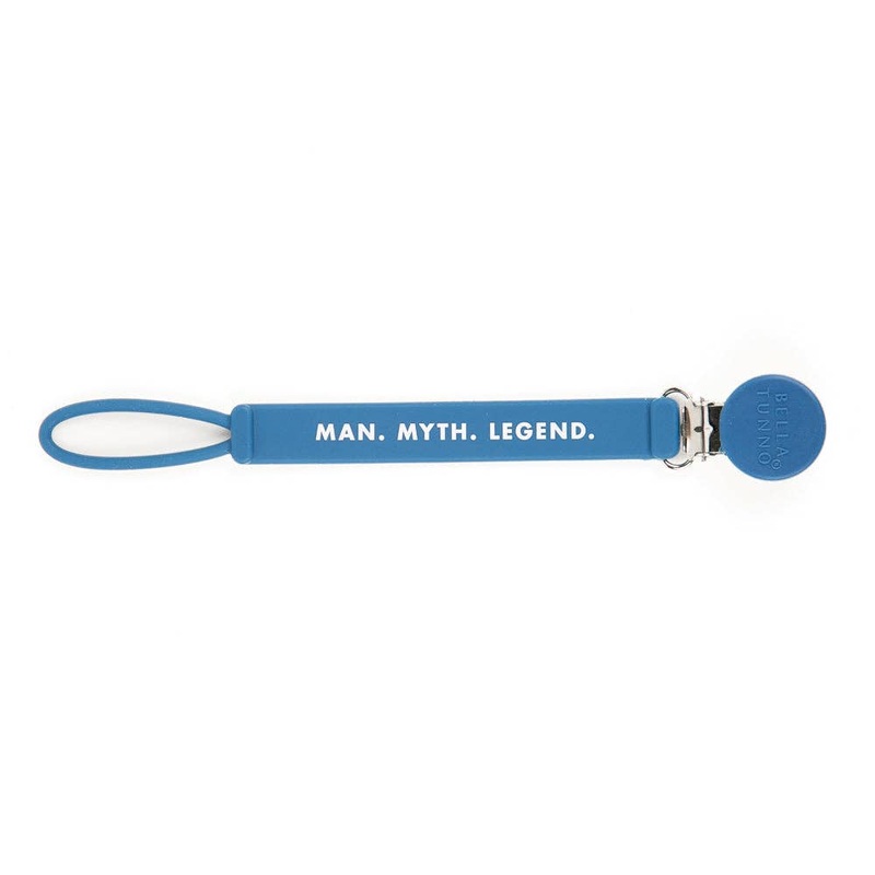 Bella Tunno Man Myth Legend Pacifier Clip