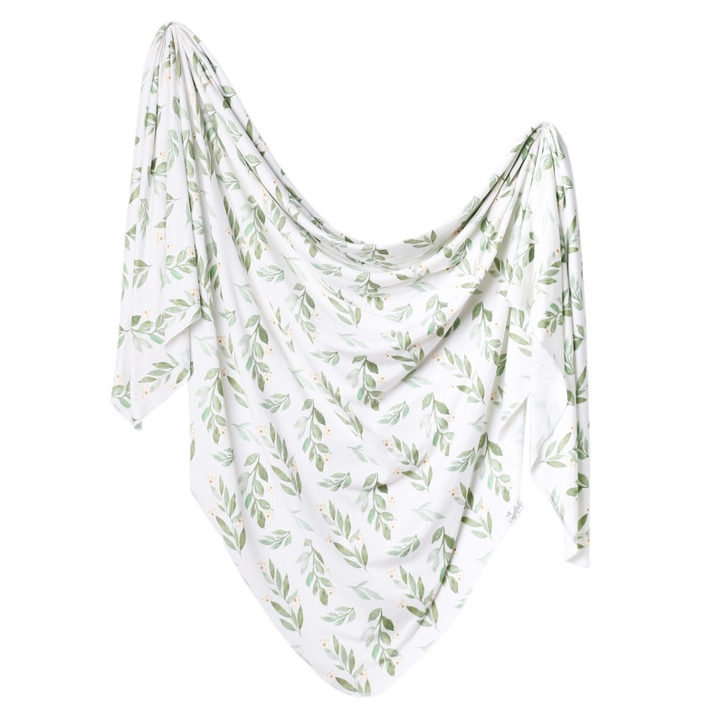 Knit Swaddle Blanket – Fern
