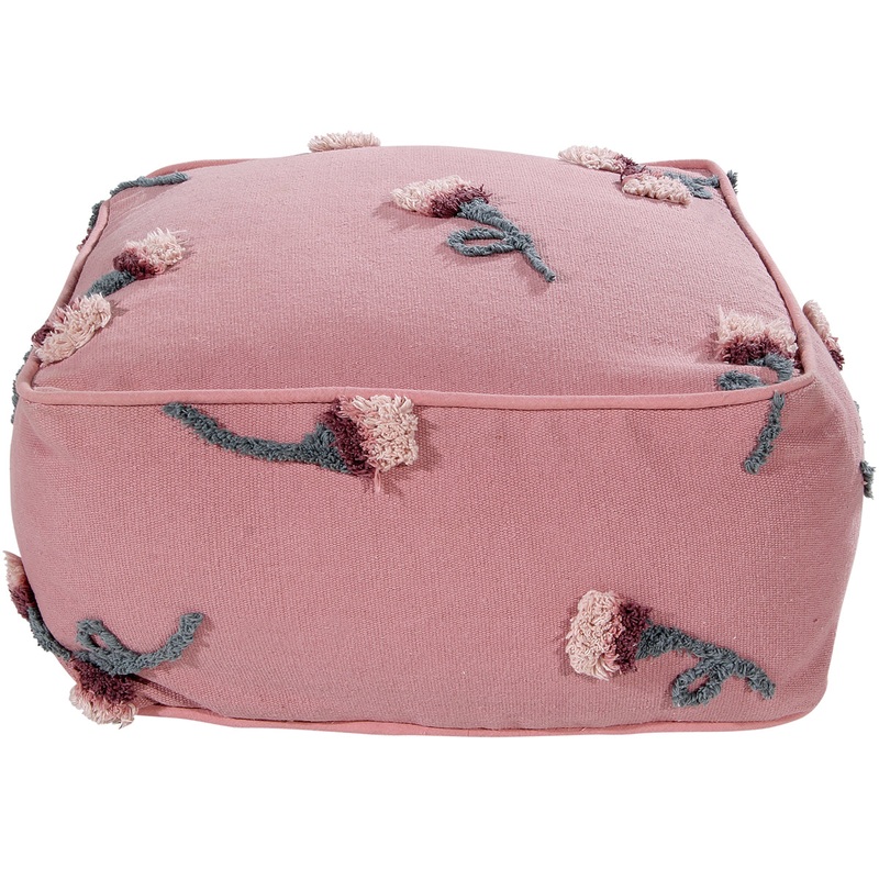 Lorena Canals English Garden Pouffe – Ash Rose (1’9″ x 1’9″)