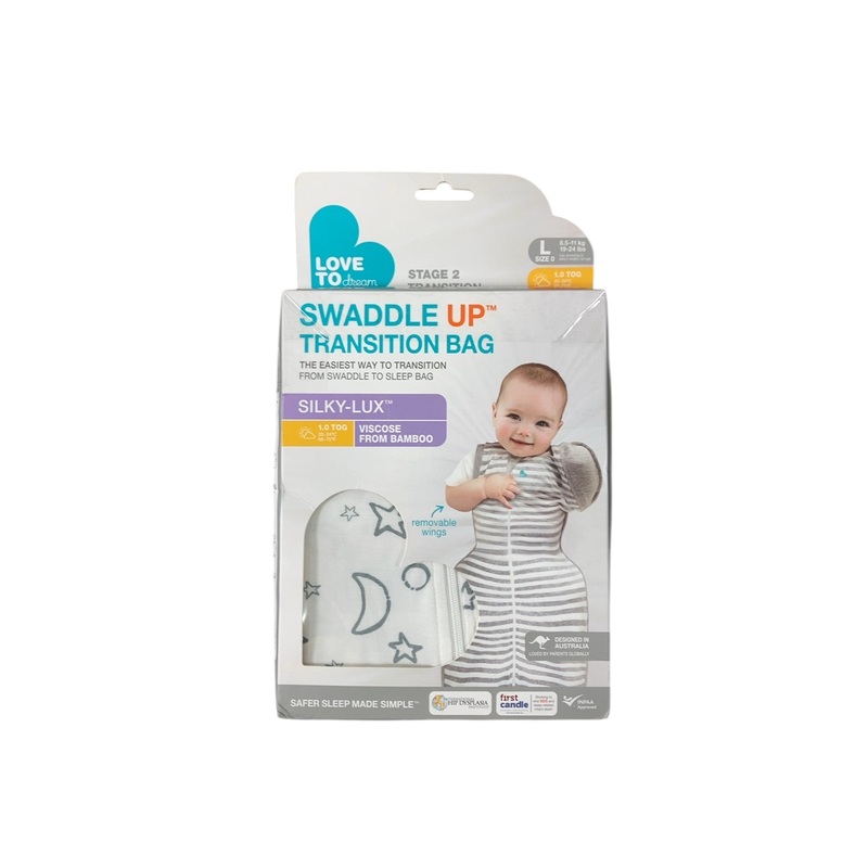 Love To Dream Swaddle UP Silky-Lux 1.0 Sleep Sack, Large, Cream