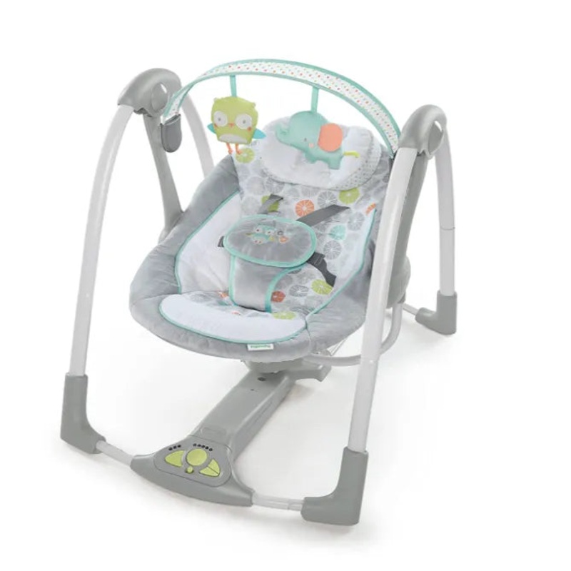 Swing ‘n Go Portable Swing – Hugs & Hoots (See Description)