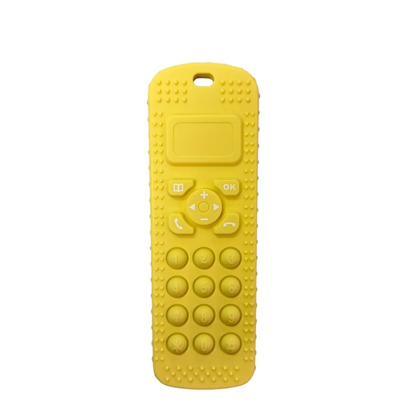 Telephone Silicone Pop-It Teether – Butter Yellow