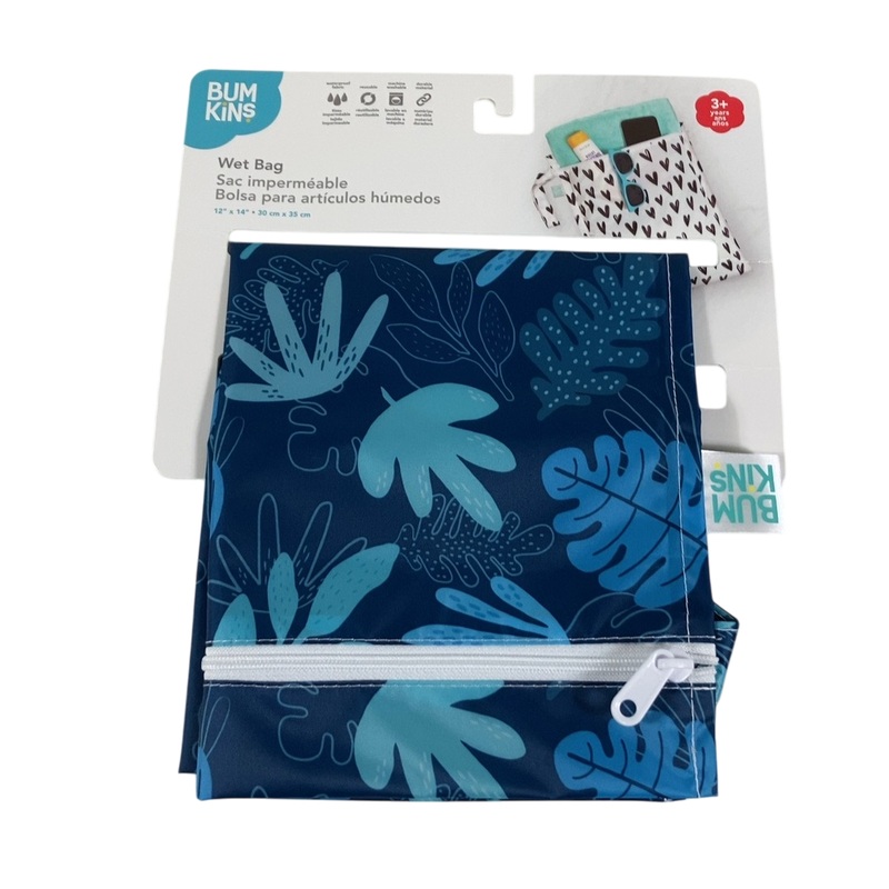 Bumkins Wet Bag, Blue Tropic