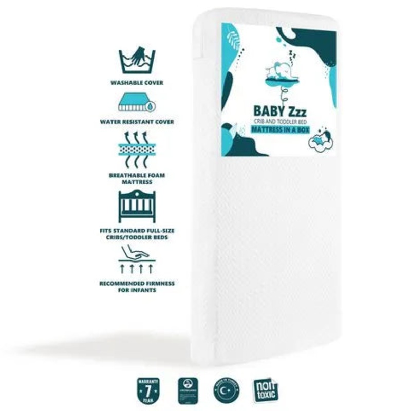 Dream On Me Baby Zzz 5″ Baby Mattress, Greenguard Gold