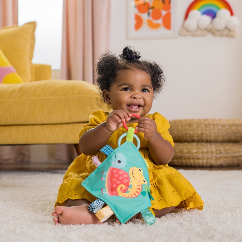 Fuzzy Feelies Soothing Blankie – Tropical Trio