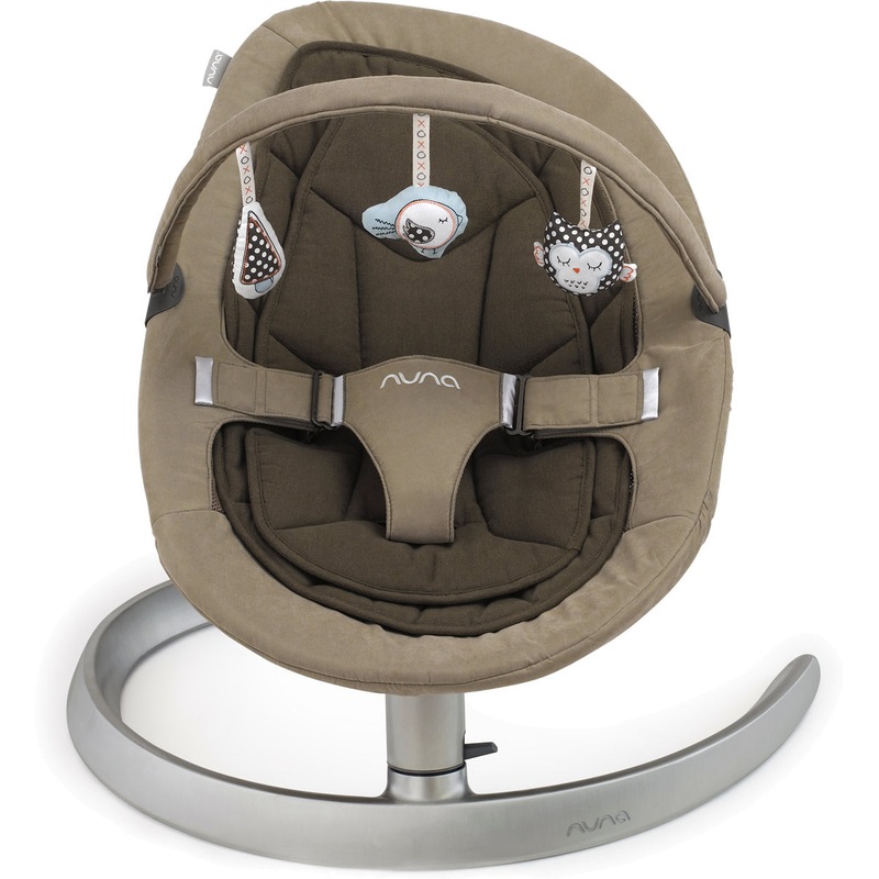 Nuna Leaf Luxx Bouncer (Organic Cotton Insert) – Almond