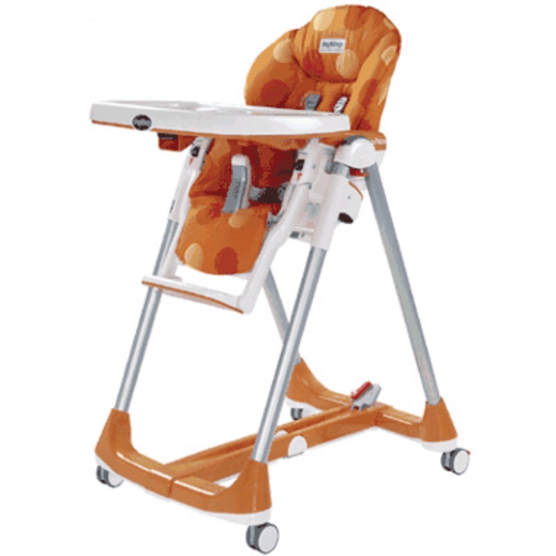 Peg Perego Prima Pappa Diner High Chair 2007 Revi Orange Fabric