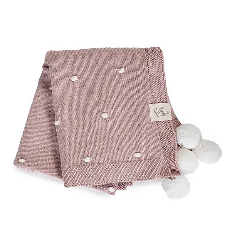 Popcorn Blanket  Pink/Cream