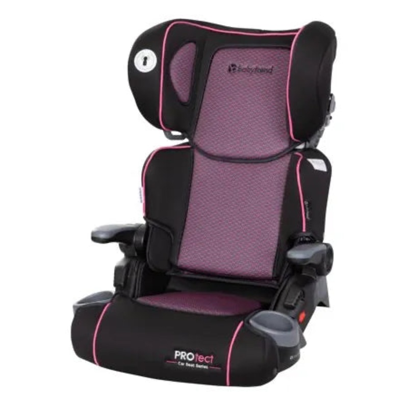 PROtect 2-in-1 Folding Booster Car Seat – Pink Tech (See Description)
