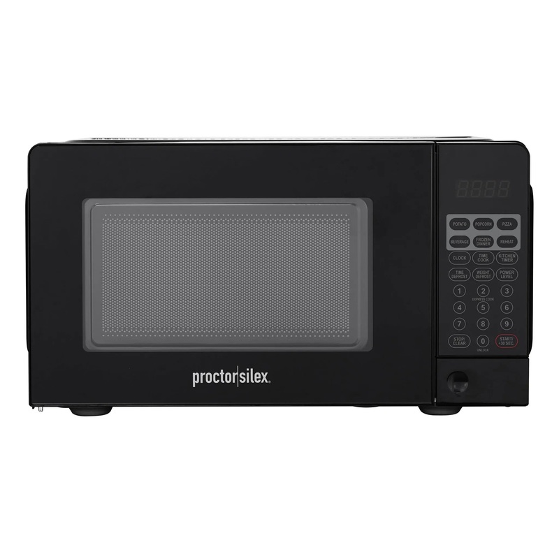 700W Countertop Microwave Oven – Black