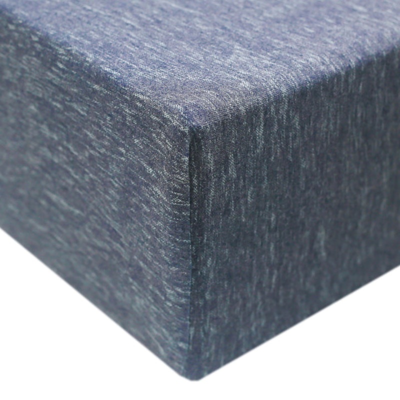 Copper Pearl Premium  Knit Fitted Crib Sheet | Denim