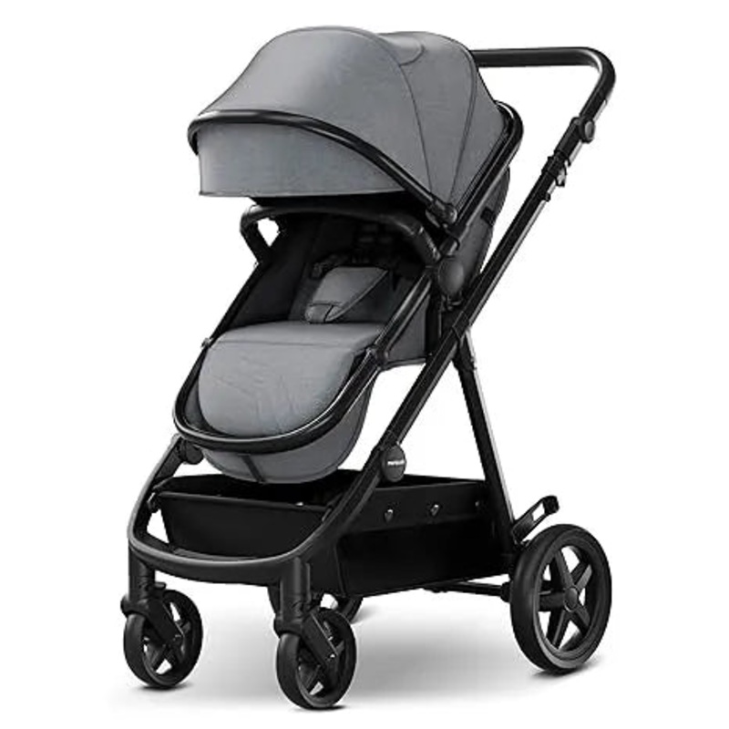 (Floor Model) Meteor Stroller – Grey / Black Frame