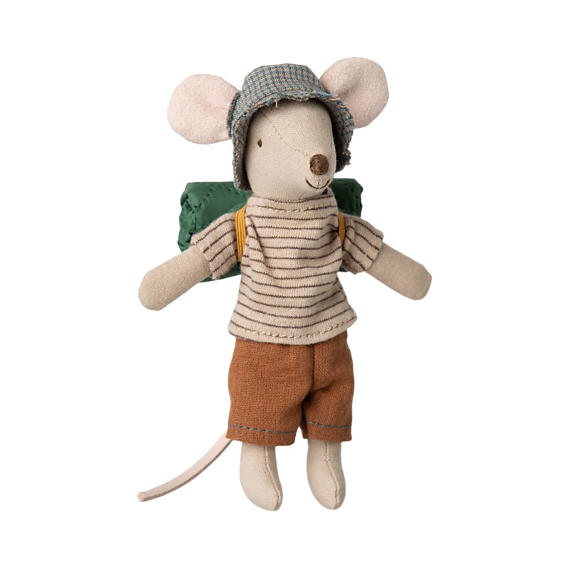 Maileg Hiker Mouse, Big Brother – Thin Stripes