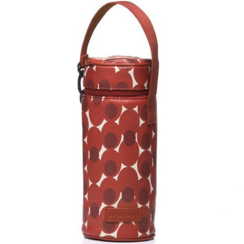 Storksak Single Bottle Holder – Retro Dot Red