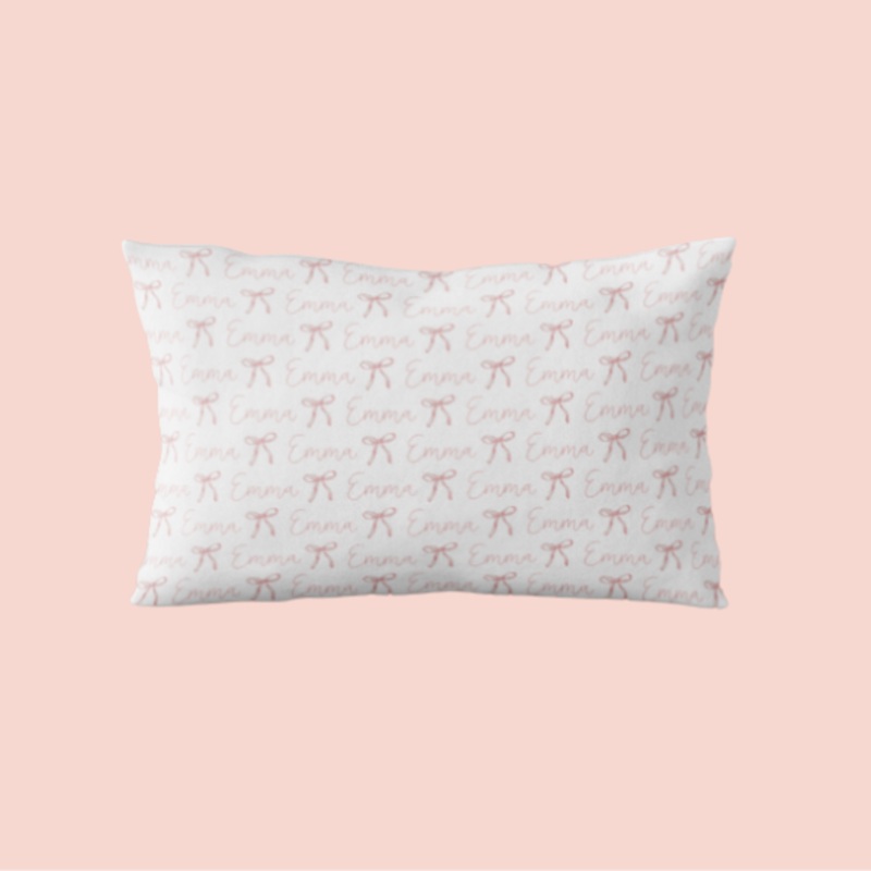 Sugar + Maple Custom Pillow | Ballerina Bows