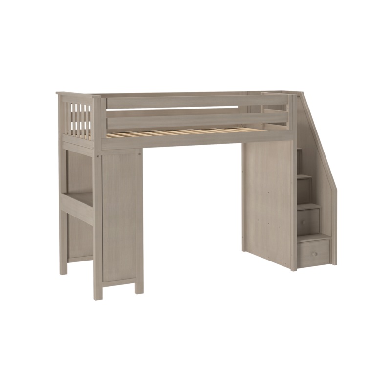 Brighton – Twin High Loft w/ Staircase & Desk