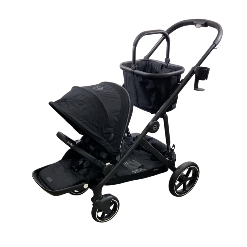 Cybex Gazelle S Modular Stroller, 2023, Black Frame, Moon Black