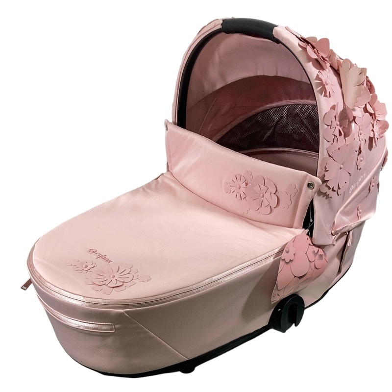 Cybex MIOS LUX Carry Cot, Simply Flowers Pale Blush