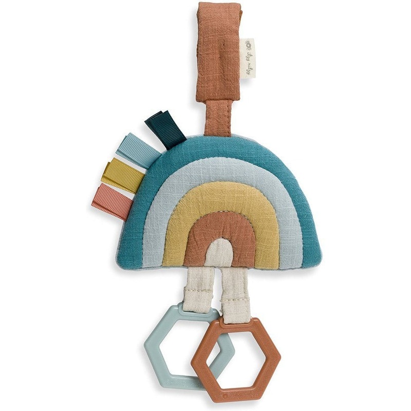 Itzy Ritzy Bitzy Bespoke Ritzy Jingle Attachable Travel Toy | Rainbow