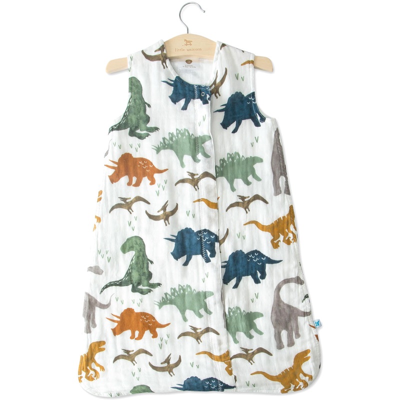 Little Unicorn Cotton Muslin Sleep Bag, Medium – Dino Friends