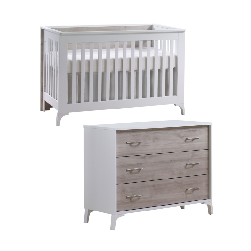 Metro Convertible Crib & Dresser Set