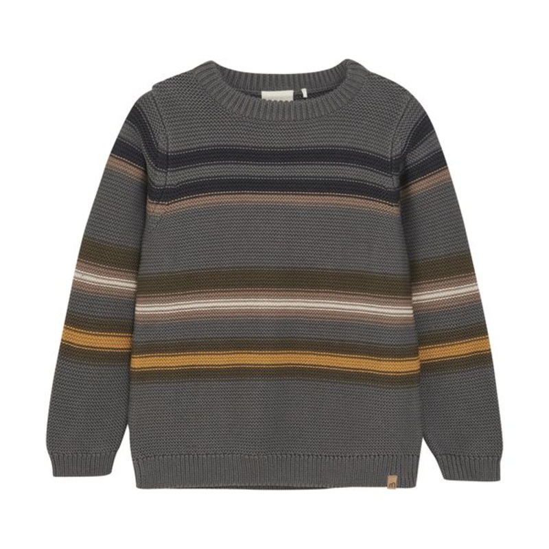 Minymo Striped Sweater – Gargoyle