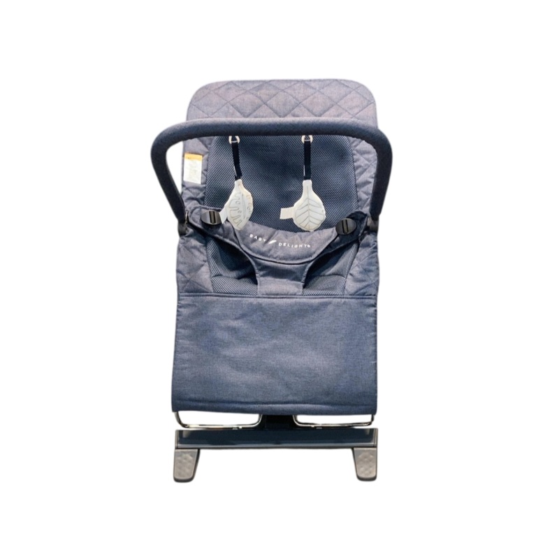 Baby Delight Alpine Deluxe Portable Bouncer, Quilted Indigo