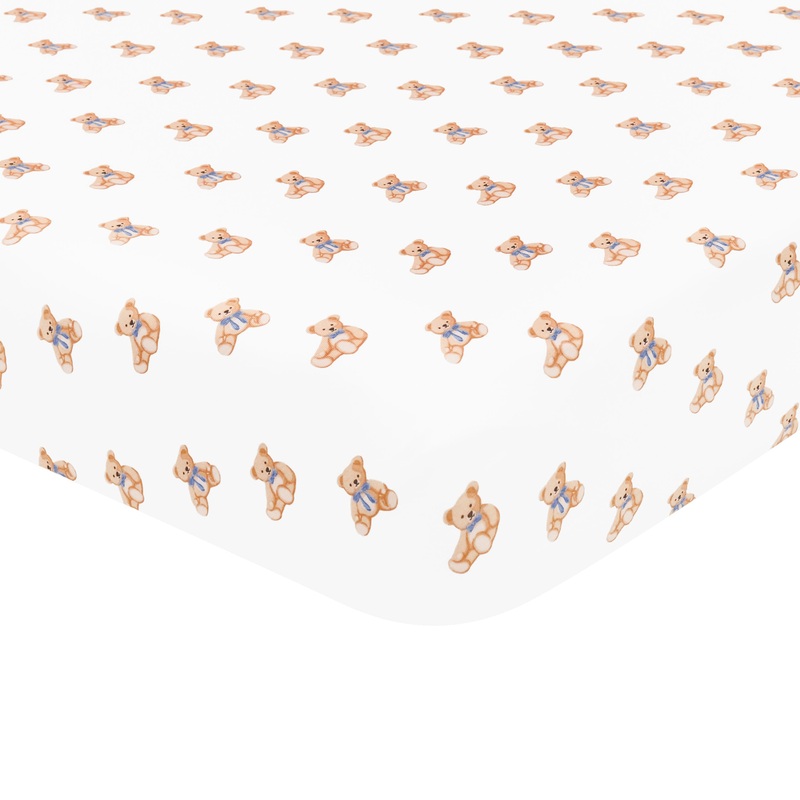 Mini Crib Sheet in Teddy Bear