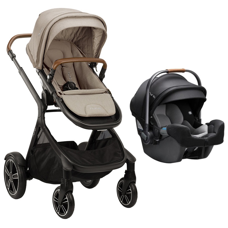 Nuna DEMI Grow + PIPA RX Travel System with Aire Protect Canopy + Classic Canopy – Hazelwood / Caviar