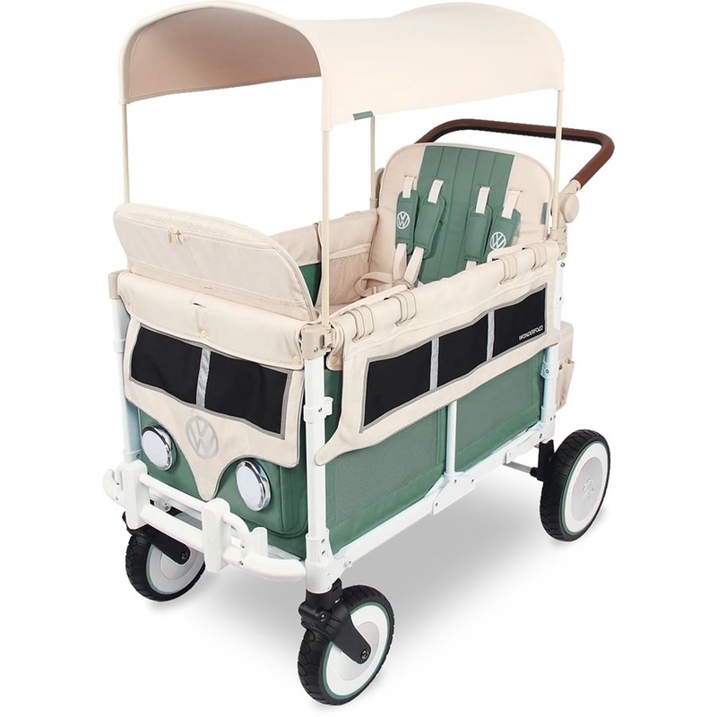 WonderFold OPEN BOX Volkswagon Special Edition Quad (4 seater) Stroller Wagon – Sage Green