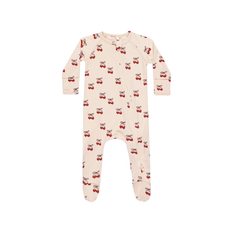 Bamboo Zip Footie – Mon Amour