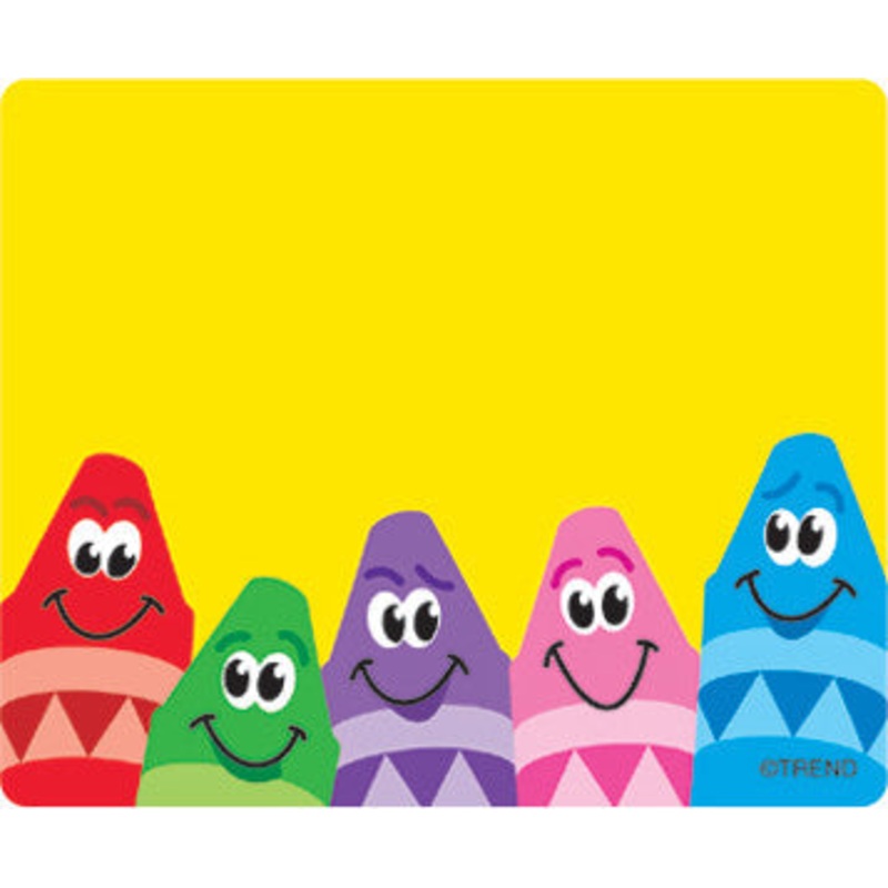 Colorful Crayons Terrific Labels