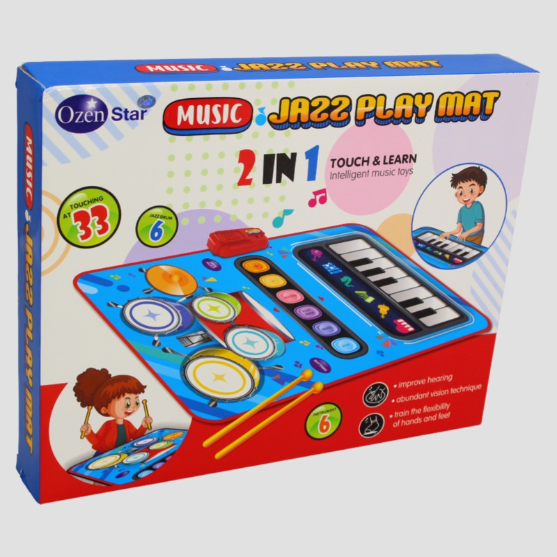 Interactive Music Mat for Toddlers  Piano & Drum Set