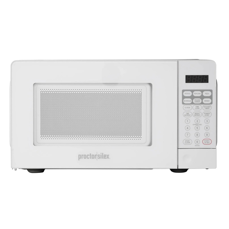 700W 0.6cu ft Countertop Microwave Oven White
