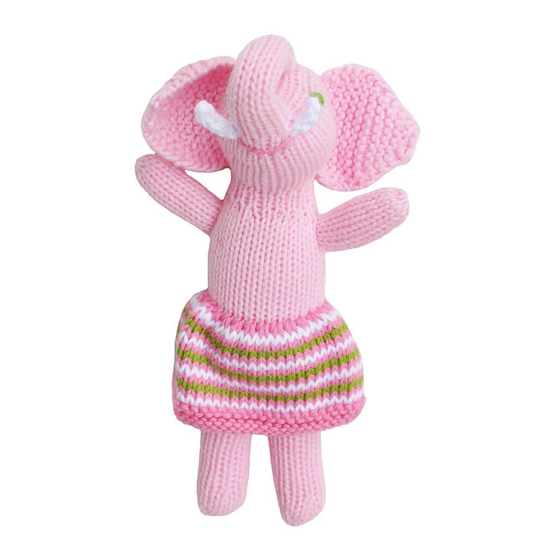 BlaBla Original Girl Elephant Rattle Pink