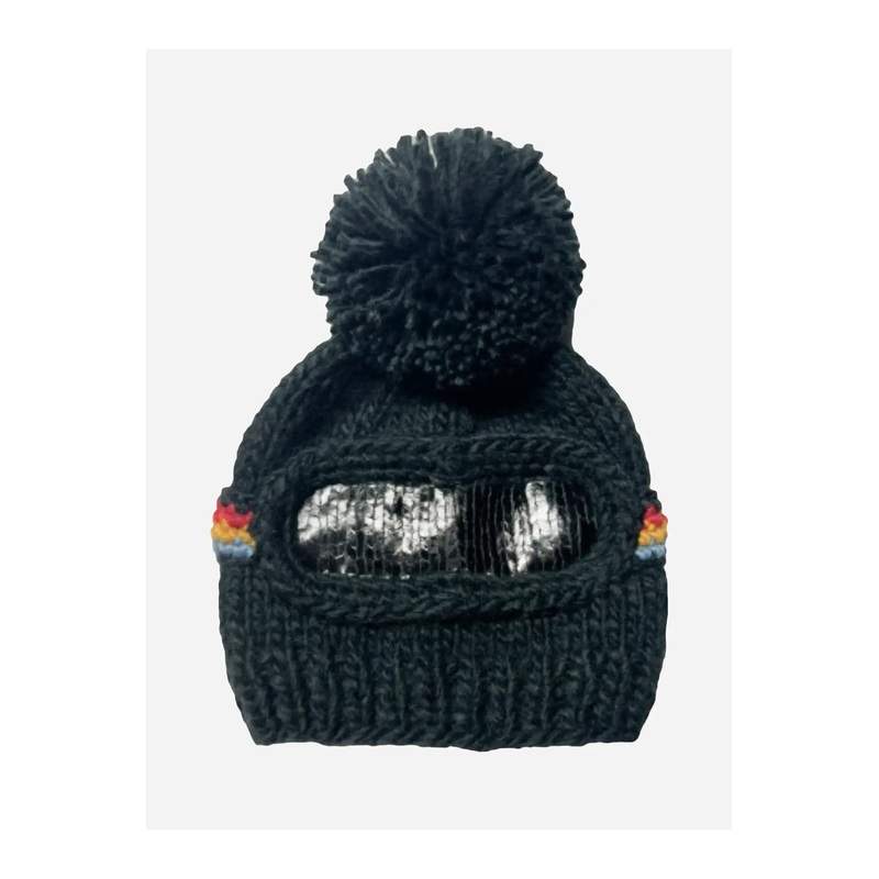Blueberry Hill Ski Goggles Beanie Hat – Black