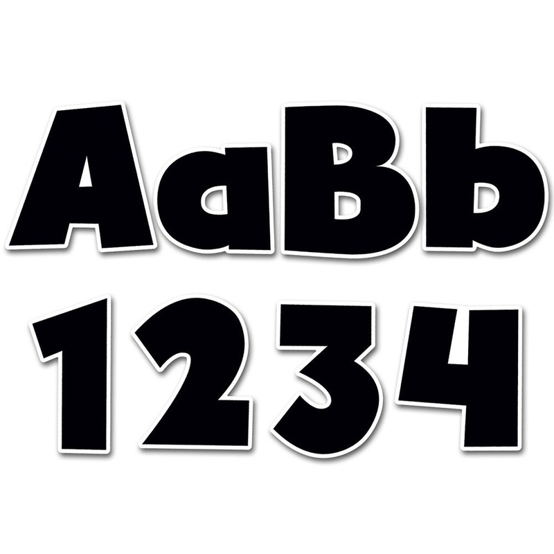 Bold Black 4″ Designer Letters
