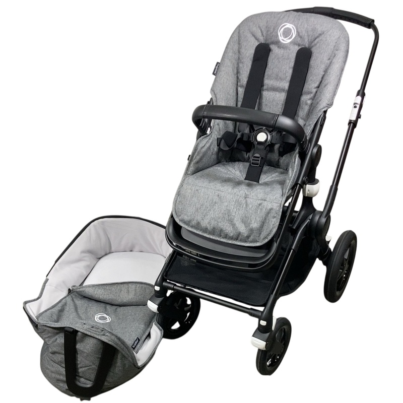 Bugaboo Fox 3 Stroller, 2021, Black, Grey Melange