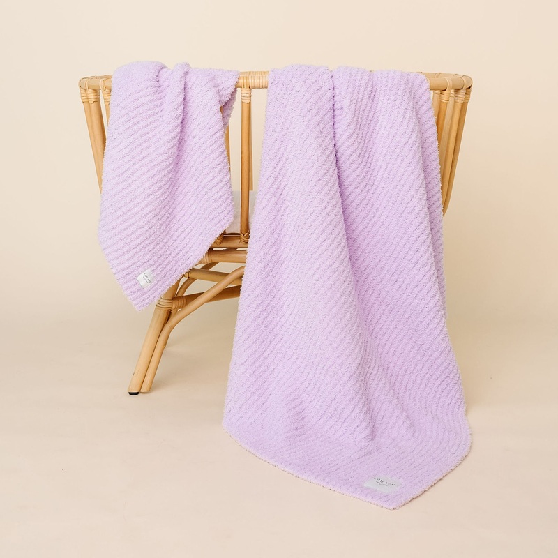 Chenille Blanket – Lilac – Small & Large