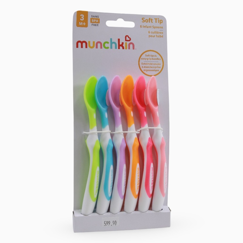 Munchkin Soft-Tip Infant Spoons  Pack of 6