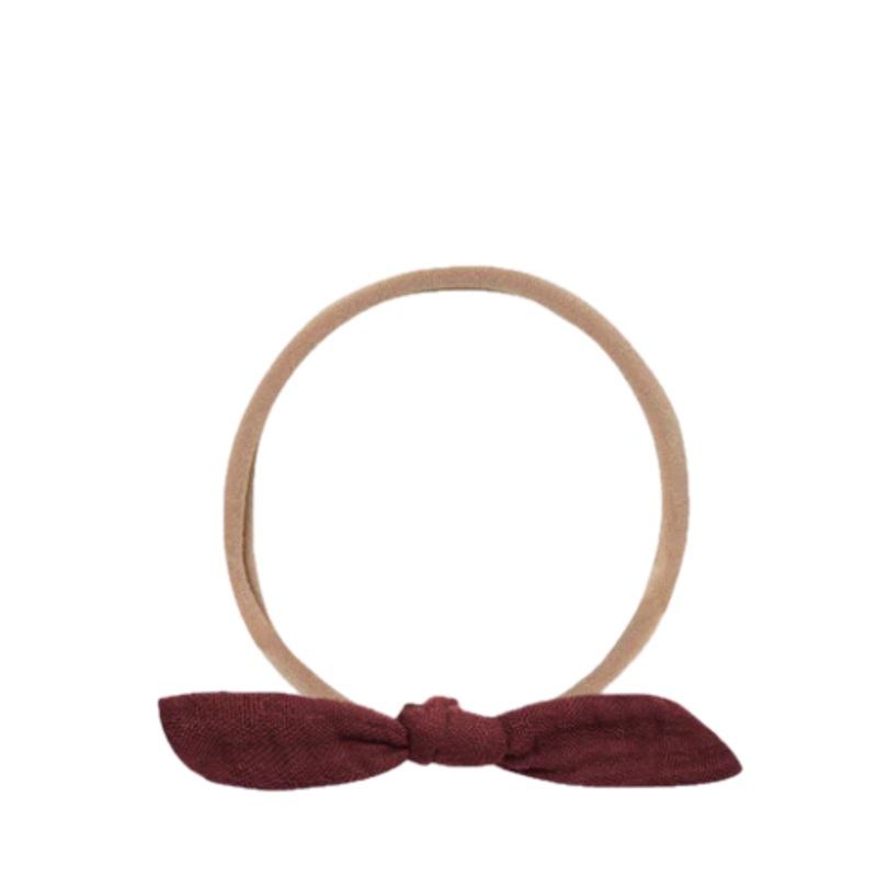 Rylee + Cru Little Knot Headband – Burgundy