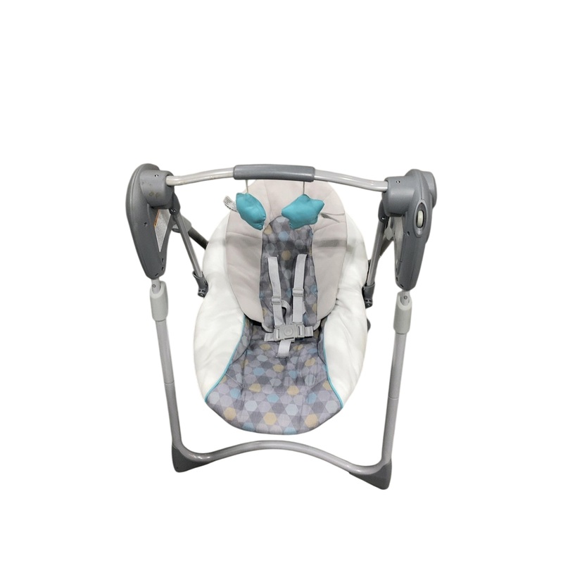 Graco Slim Spaces Compact Baby Swing, Grey