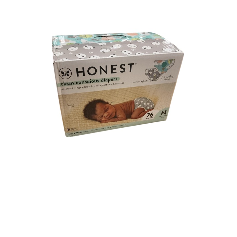 Honest Company Club Box Diapers, Newborn, Above It All + Pandas