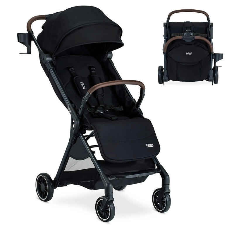 Juniper Compact Stroller, Lightweight Fold-and-Go Design – Raven Black (See Description)