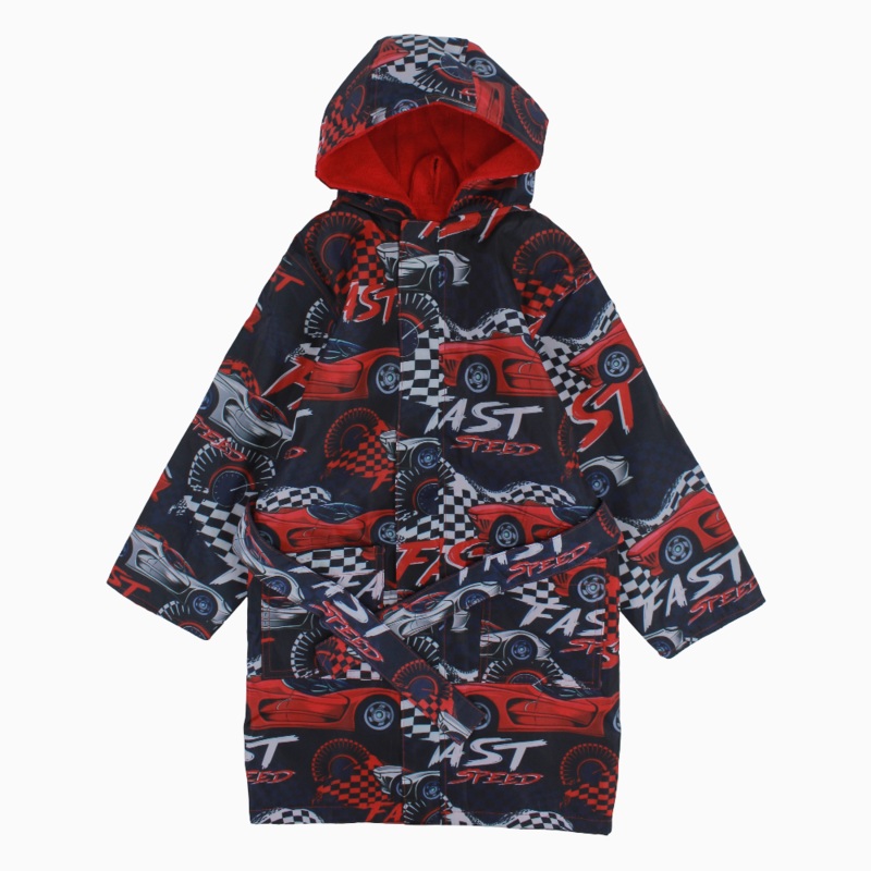 Boys Swim Robe  Fast Car Print